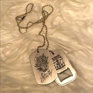 Sailor Jerry Dog Tag Necklace